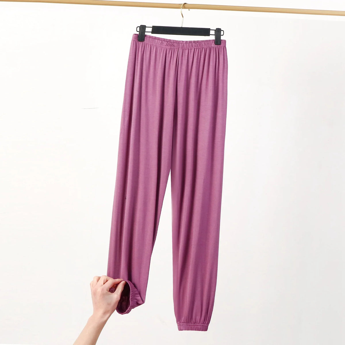Women's Plus Size Modal Sleepwear Pants - Casual Loose Fit Trousers