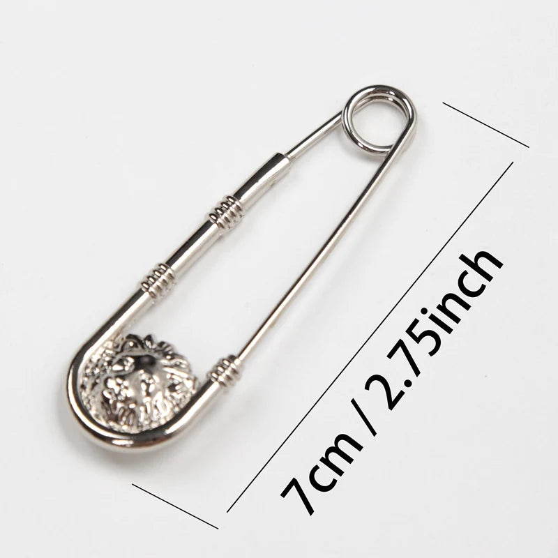 New Retro Style Brooch Pin Fashion Diy Safety Pins Women'S Waist Closing Artifact Men Suit Jacket Decoration Anime Jewelry