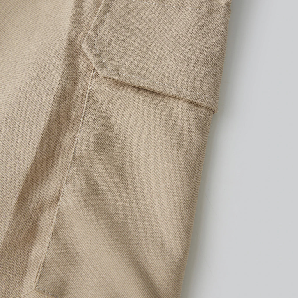 Men Cargo Pants, Elastic Waist Solid Casual Pants Trousers Streetwear with Pockets