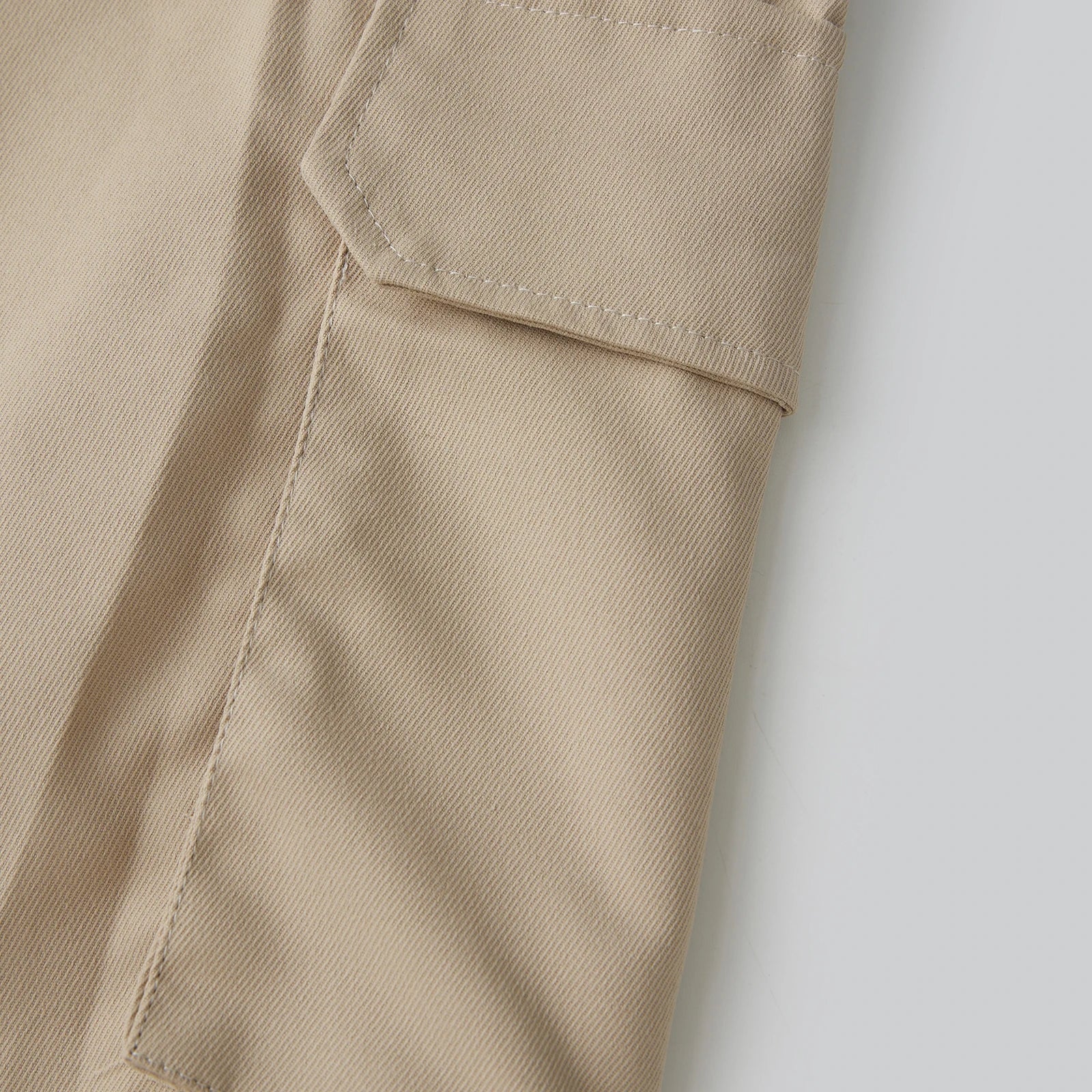 Men Cargo Pants, Elastic Waist Solid Casual Pants Trousers Streetwear with Pockets