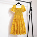 Floral Chiffon Midi Dress