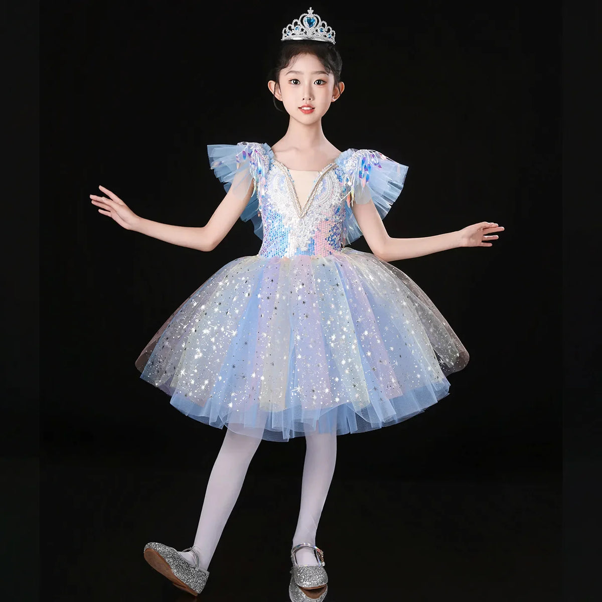 Performance Costume Competition Uniform Children Clothing Kids Clothes Children's Day Ballet Leotards for Girls Dress Dance Wear