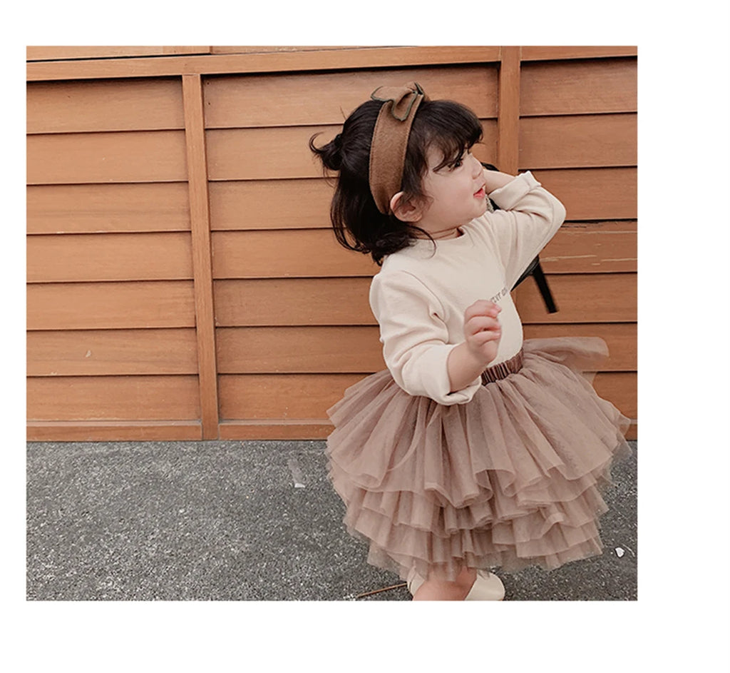 Little Girls Tutu Skirts Black Fluffy Toddler Tulle Princess Ball Gown Pettiskirt Ballet Dance Kids Party/birthday Skirt 1-7T