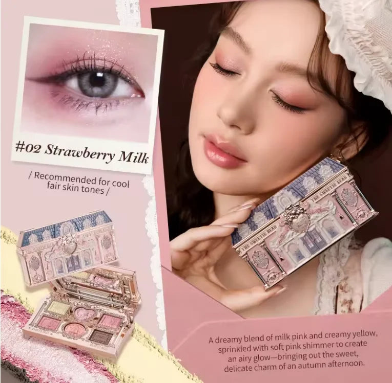 Flowerknows Makeup Set All In Flower Knows Little Angel Highlighter Powder Blush Strawberry Rococo Lip Gloss Perfume Kit