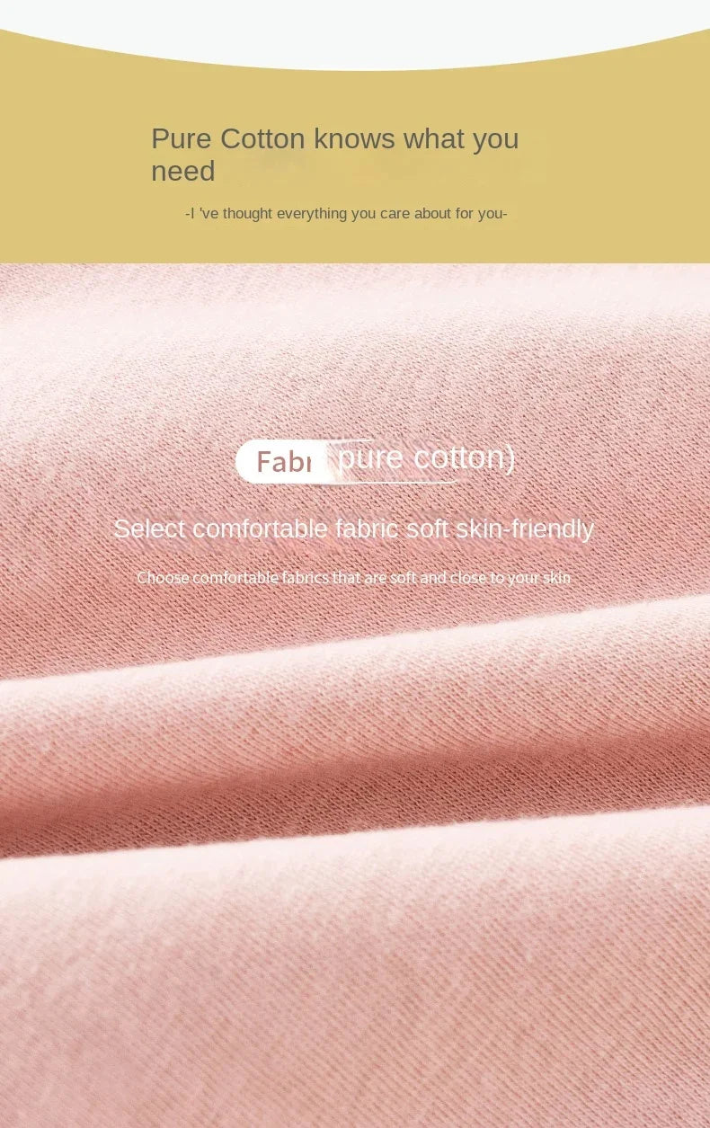 Cotton Menstrual Panties Leak Proof Breathable Cartoon cat Panties Woman Women Girls Physiological Pants Women's Intimates M-XL