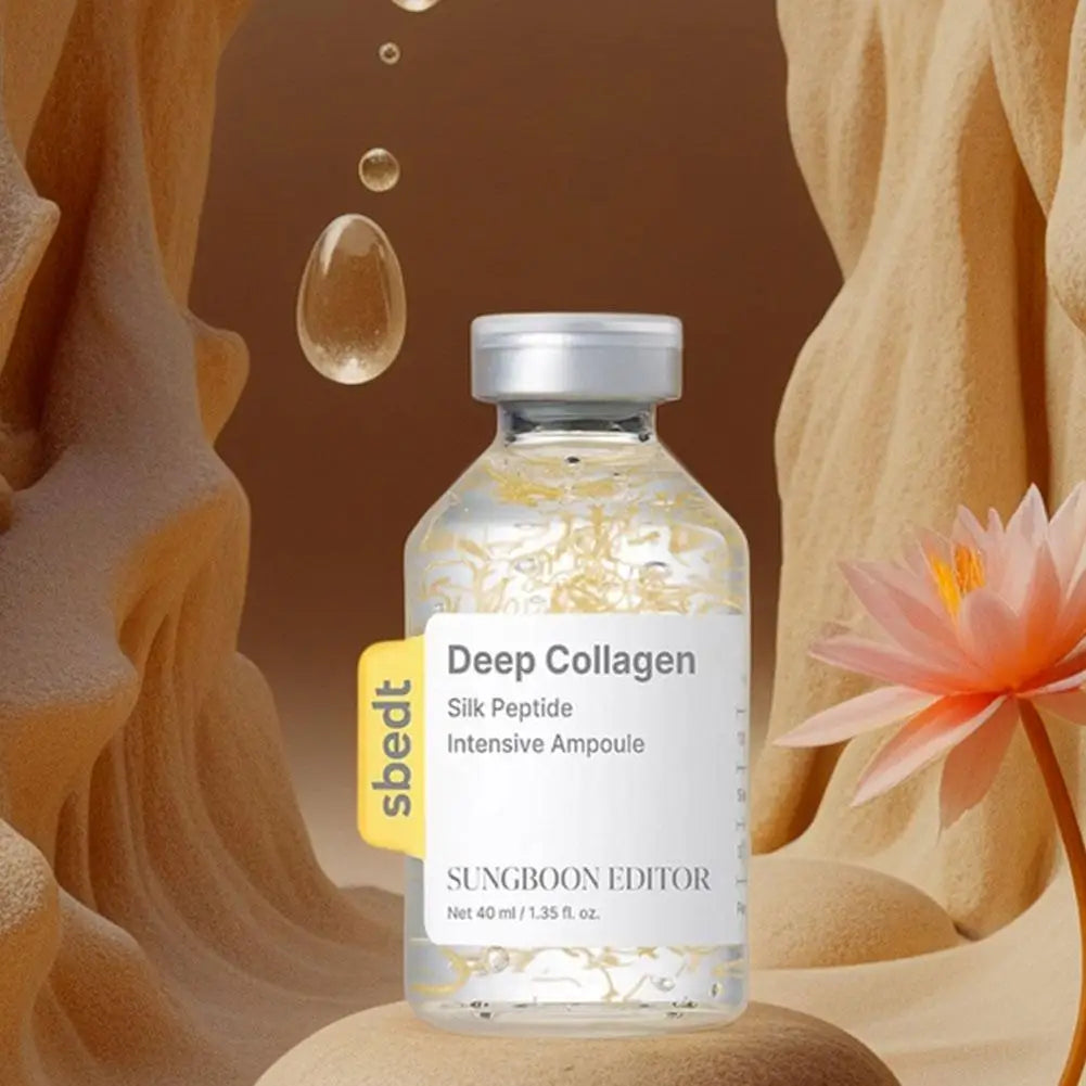 Silk Peptide Intensive Lifting Ampoule Essence Deep Collagen Repair Renewal Firming Moisturizing Glow Serum Korean Skincare
