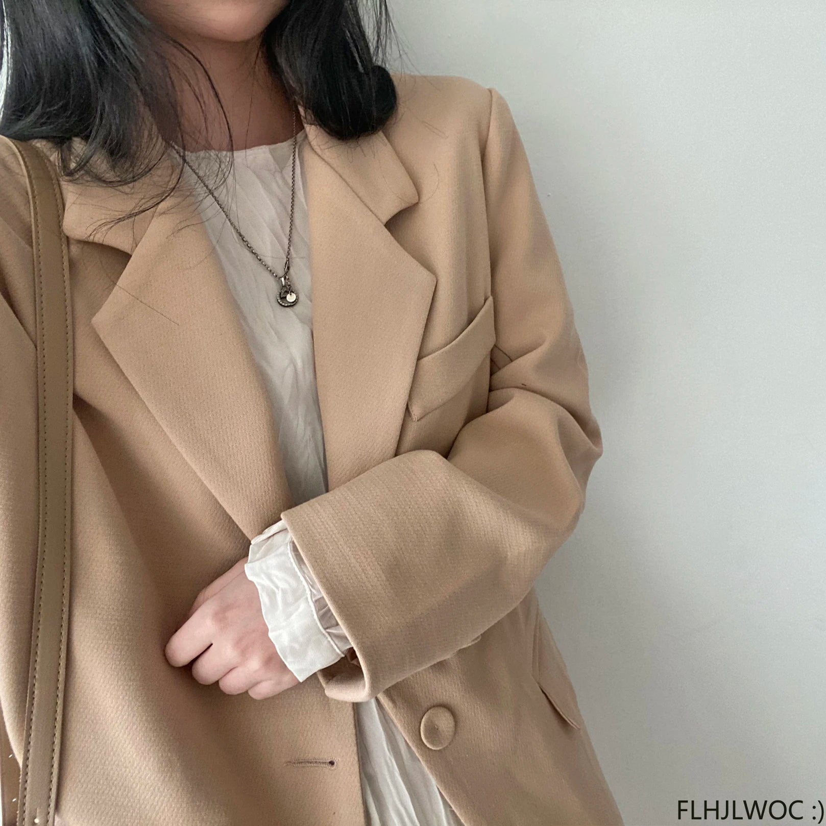 Autumn Spring Wrinkle Loose Dresses New Hot Women Cute Japan Style Retro Vintage Girls Holiday Casual Solid Apricot White Dress