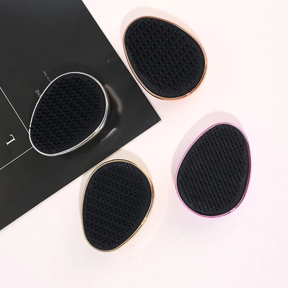 Electroplating Magic Hairbrush Detangling Anti-Static  Scalp Massage Comb Portable Exfoliating Hairdressing Styling Tools
