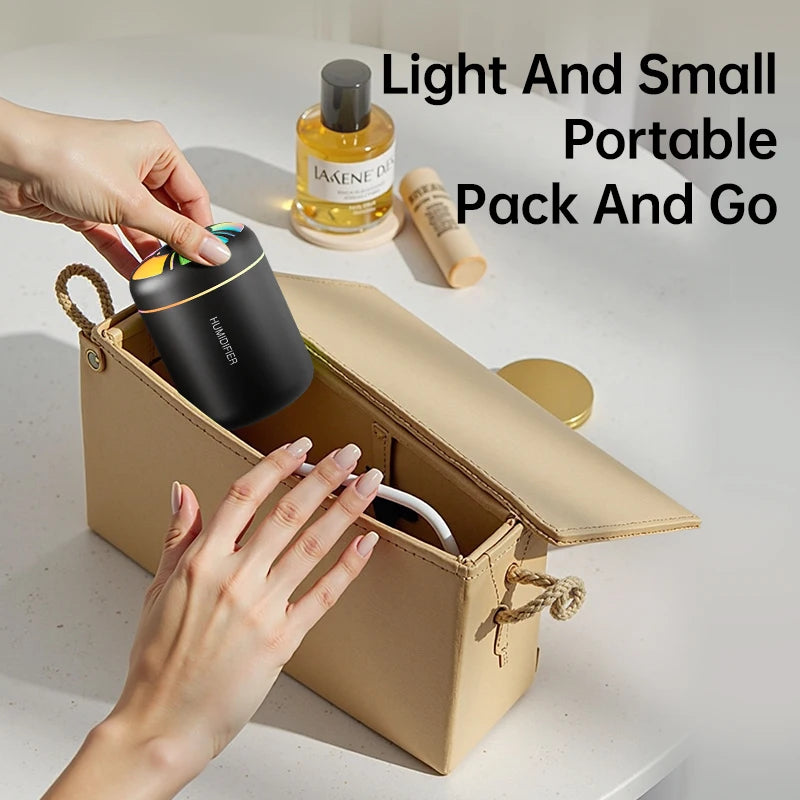 Aroma Diffuser Air Humidifier - 180ML Essential Oil Diffuser LED