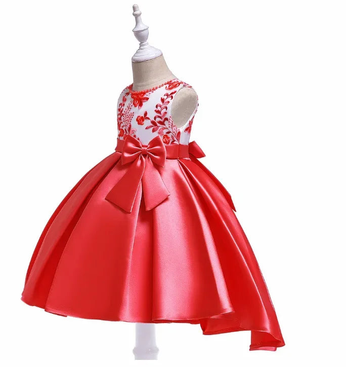 Summer Flower Girls Dress Princess Wedding Party Dresses Children Kids Prom Gown Vestidos Baby Christmas Children Clothing