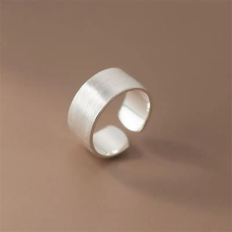 Korean Style Adjustable Wide Open Cuff Ring for Women