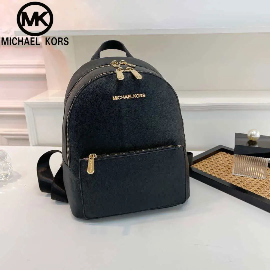 Michael Kors Sheila Series 2026 New Fashion Urban Women’s Large-Capacity Casual Travel Backpack, Simple PVC Material Waterproof
