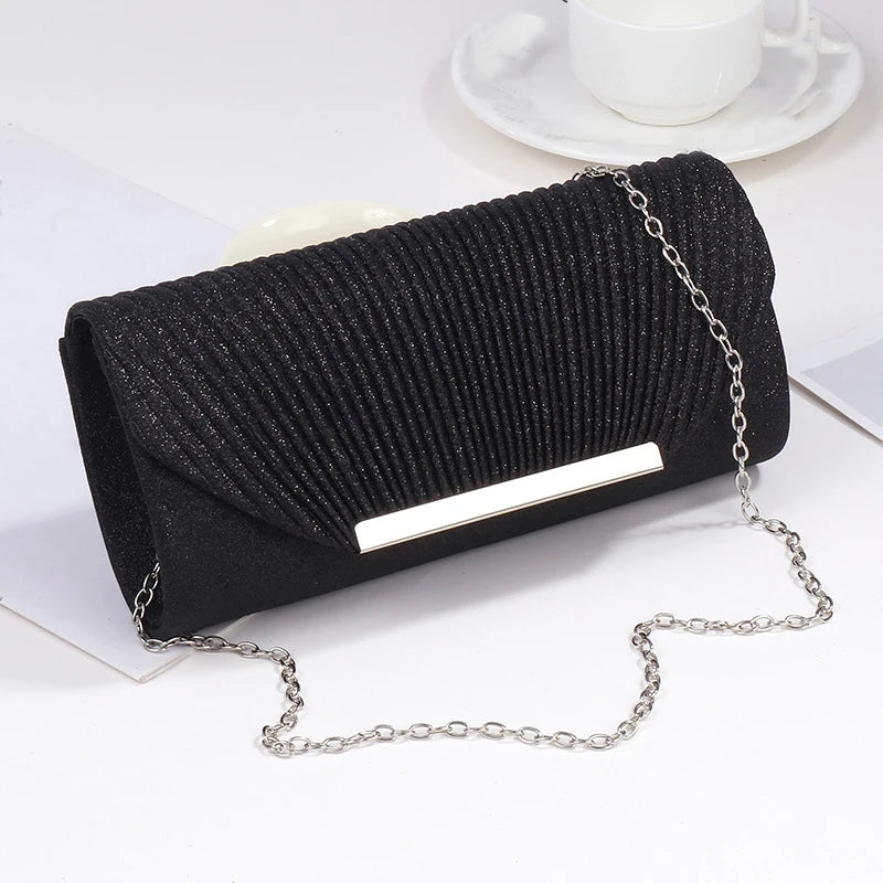 Fashion Elegant Clutch Bag New 2026 Hot Selling Chain Dinner Bag Bride Bridesmaid Lady Handbag Factory Outlet