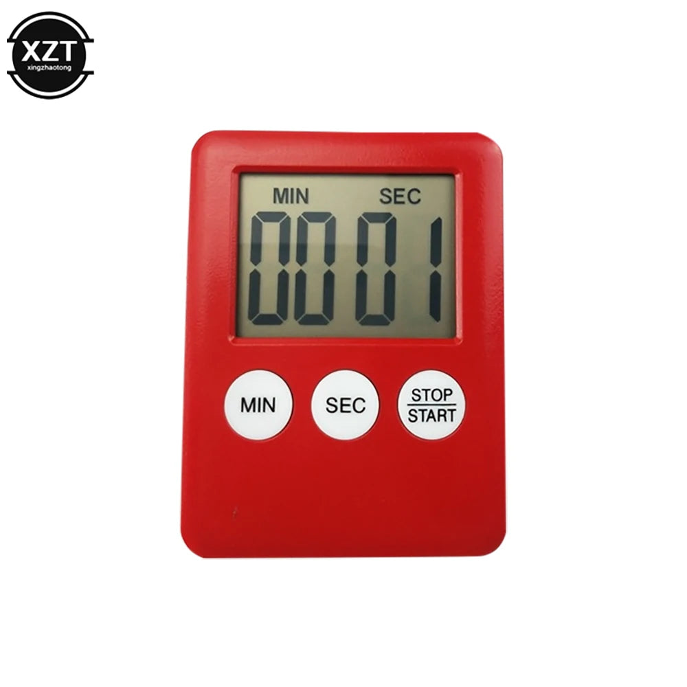 Temporizador magnético de cocina digital, para cocinar y hornear, con pantalla LCD, cuenta regresiva y ascendente, alarma sonora, reloj con imán, accesorios de cocina