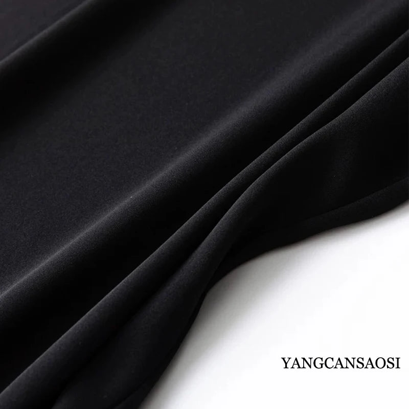 Women's Casual Summer Clothing 95% Natural Mulberry Silk Elastic Double Qiao Satin Adjustable Shoulder Strap Dress