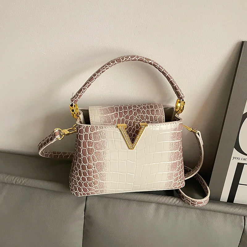 Mom' Bag Luxury Brand Ladies Messenger Bag In Leather - Famous Designer Elegant Tote Bag Popular Classic Design