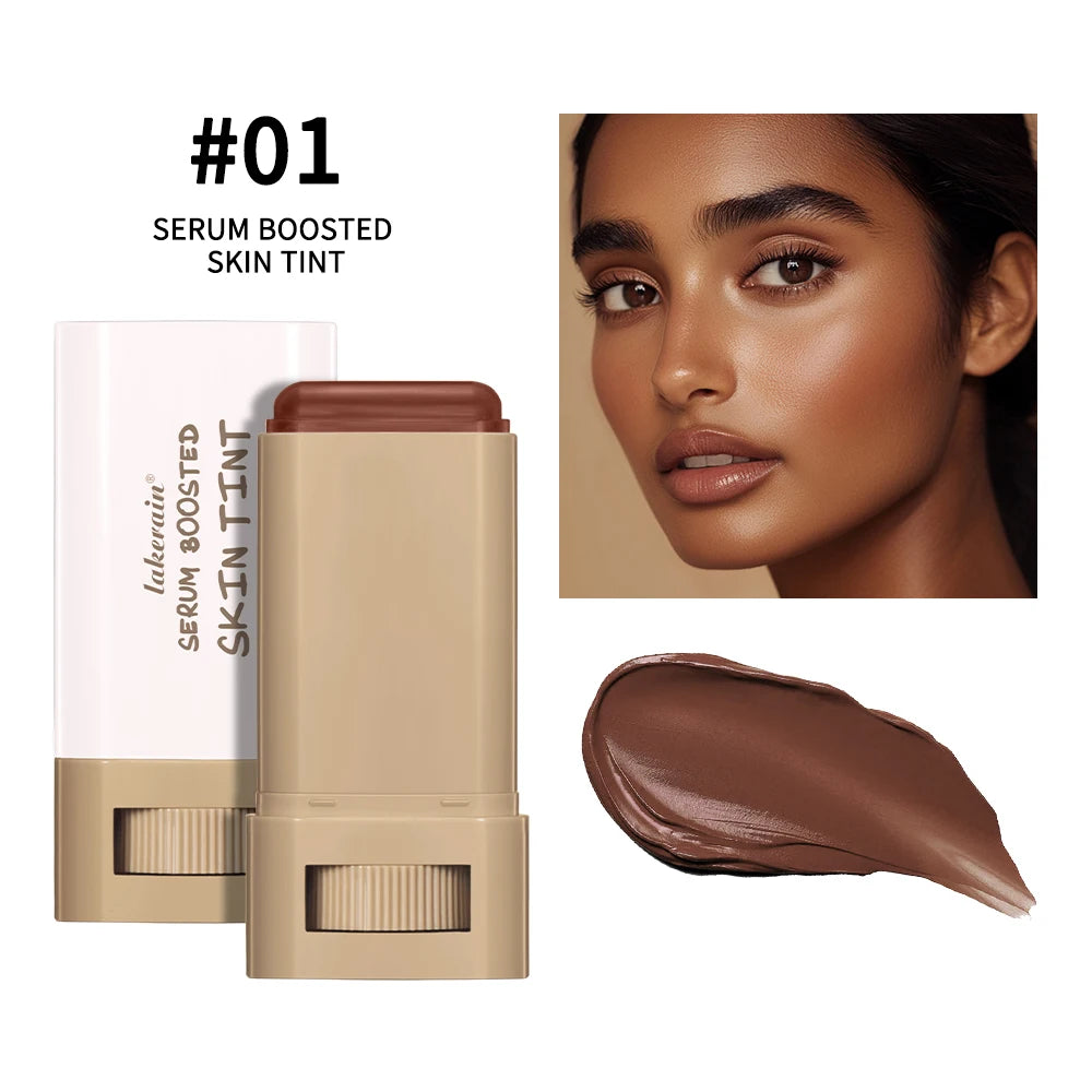 Foundation Skin Tint Balm Skin Tint Stick Waterproof Nourishing Solid Tinted Serum Face Tinted Face Contour Stick Makeup