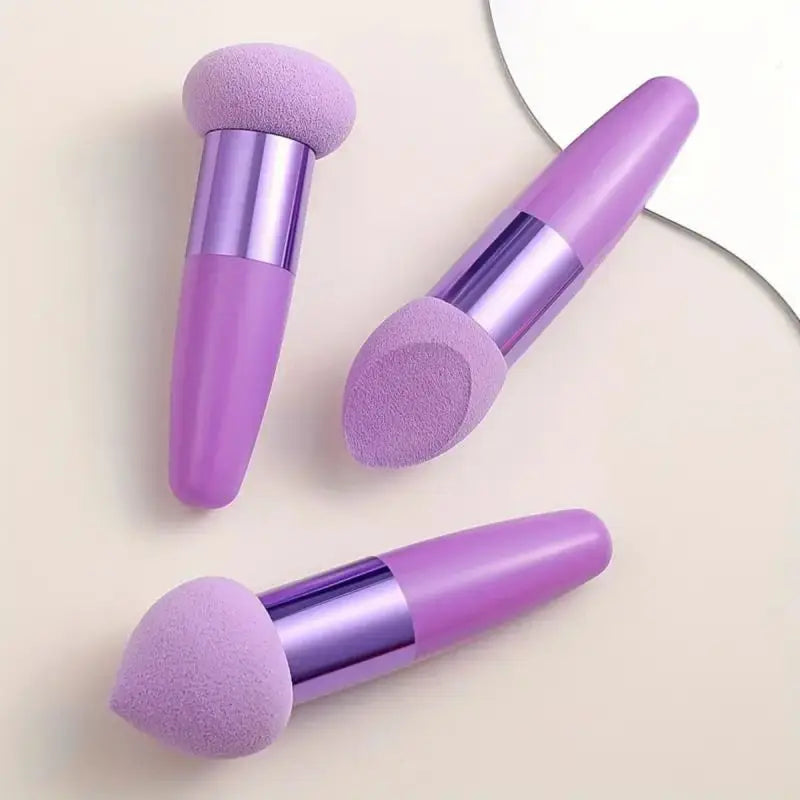 Profess Pro Makeup Sponge Set Of 3 With Handle For Flawless Foundation Blending Kit For Makeup Lovers