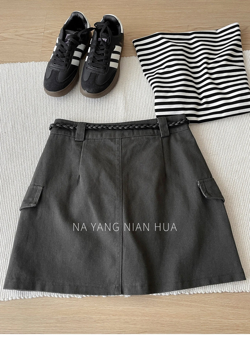 American Retro Versatile Denim Washed Cotton Workwear Mini Skirt Women Summer Korean Chic Bodycon Sexy A-Line Half-length Skirt