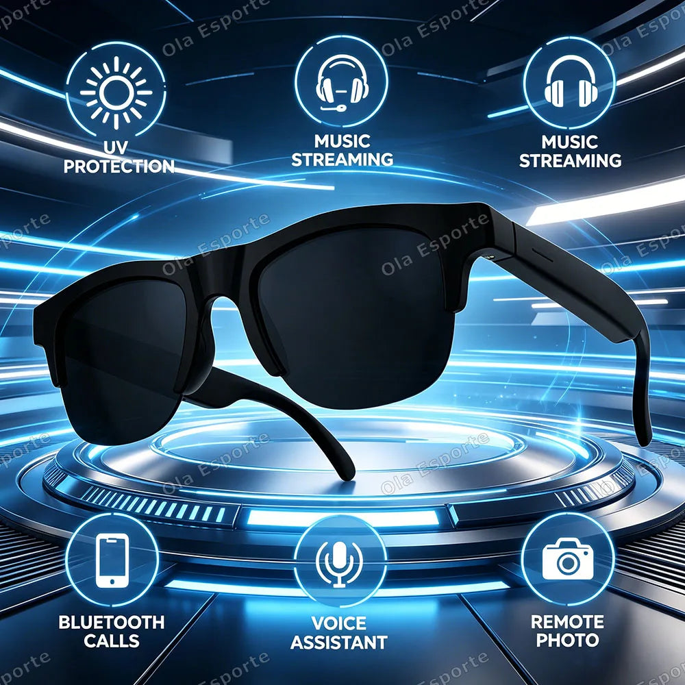 New 2026 Camera AI Smart Glasses Touch Control Photo Recording Translator Voice Assistant Music Wireless Bluetooth Sunglasses