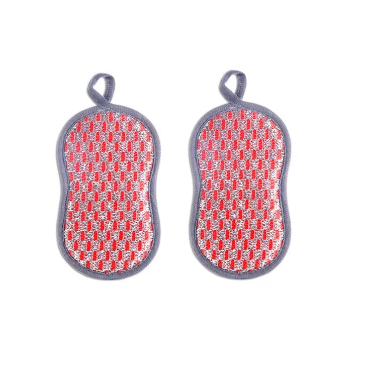 Esponja de limpieza de cocina, esponja de doble cara, estropajos para lavar platos, estropajo, paño de cocina, herramientas de limpieza de cocina