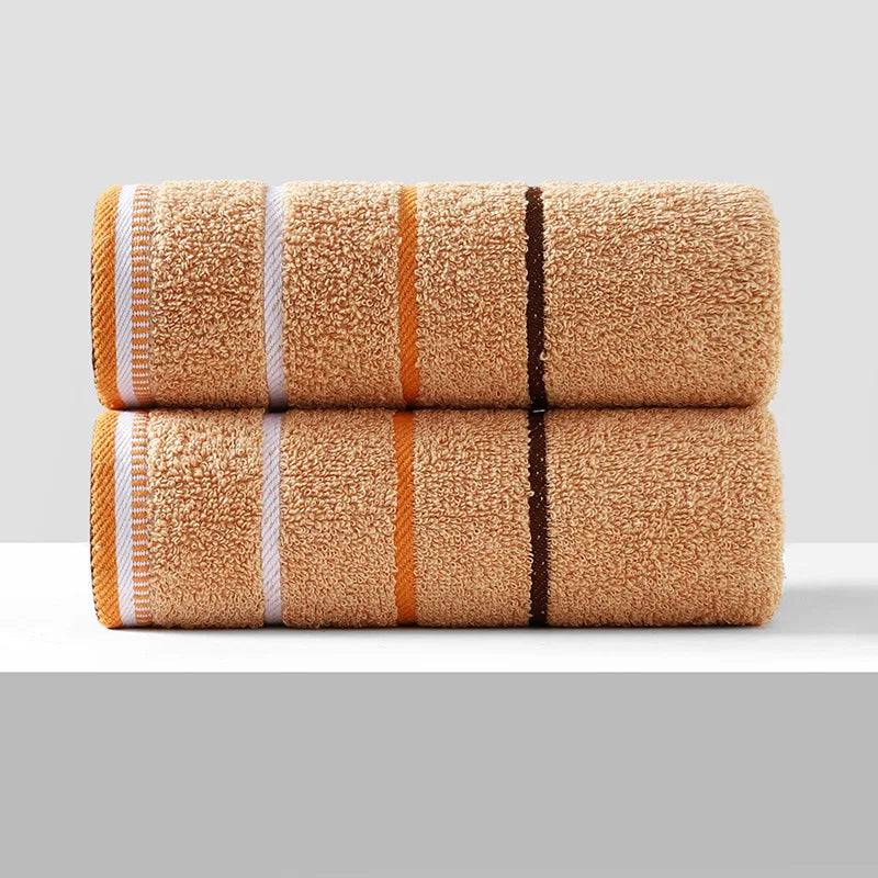 1/2 Pcs 100% Cotton Bathroom Hand Towel Thickened Face Hair Towels Bathroom Adults Hotel Travel Loverincreases Water Absorption