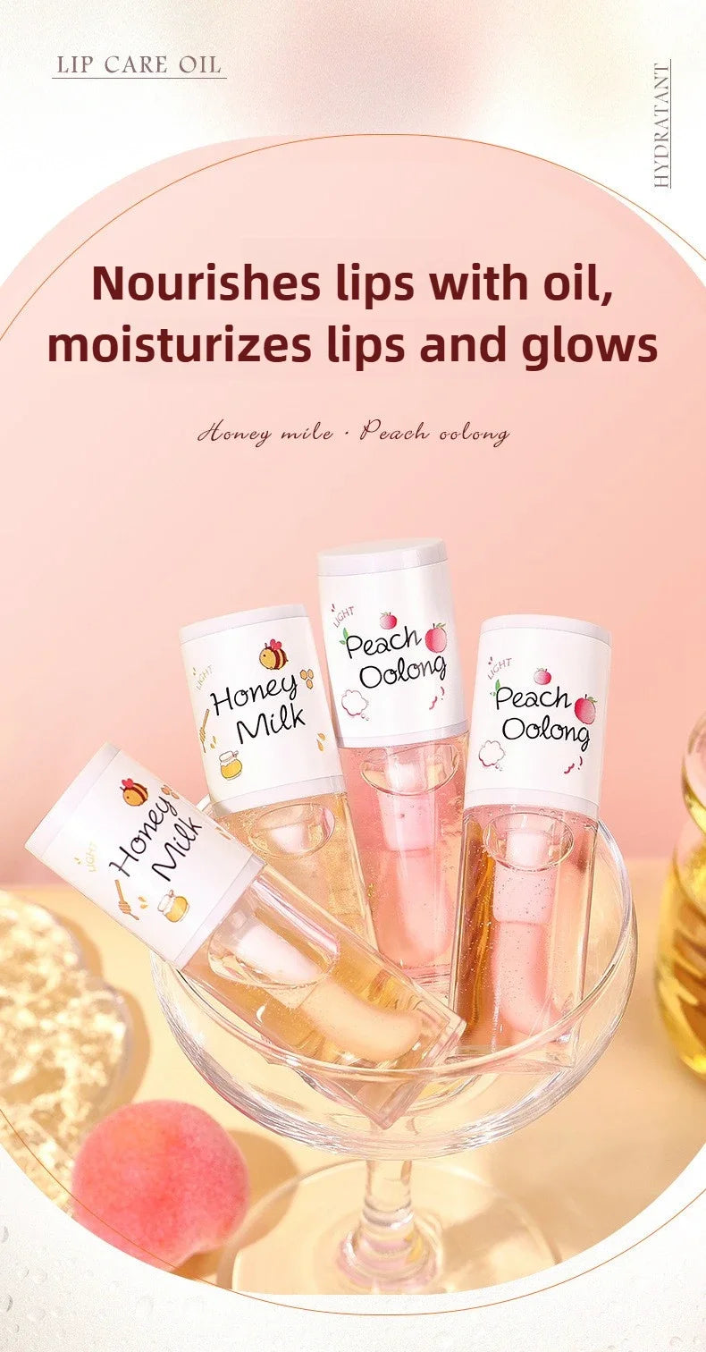 Korean Beauty Moisturizing Lip Ink Gloss Jelly Lipstick Big Brush Labial Lips Bright Oil Balm - Moisture & Color in One