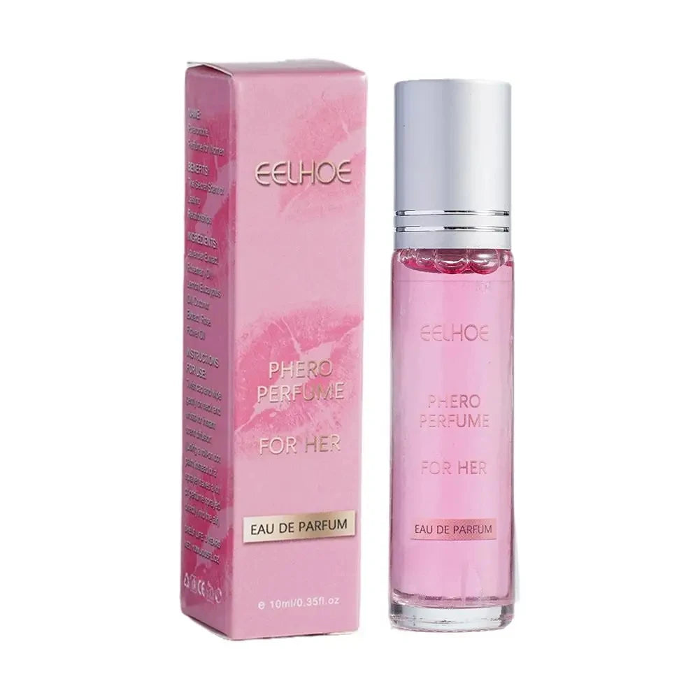 EELHOE 10ml Pink Rollerball Phero Fragrance Long Lasting Scent Portable Body Dating Essential For Man Women