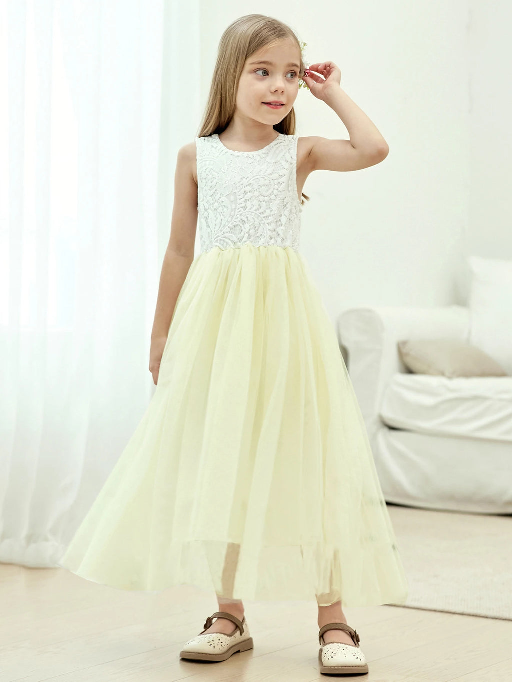 New Flower Girl Dress Baby Kids Summer Princess Party Lace Wedding Birthday Dresses Children Clothing 2 4  6 8 10 12 14