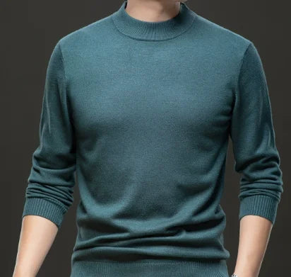 Mens Casual Knit Sweater Premium Warmth With Customizable Fit For Men And Everyday Comfort