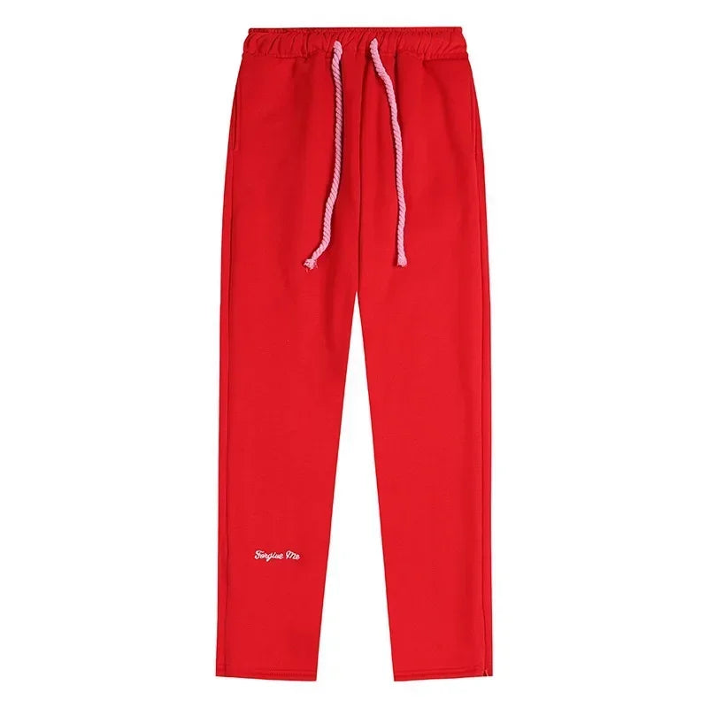 Outdoor Fashion Synaworld American Street Hip Hop Fleece Suit Men's and Women's Trend Casual Hooded Sweater Sports Pants