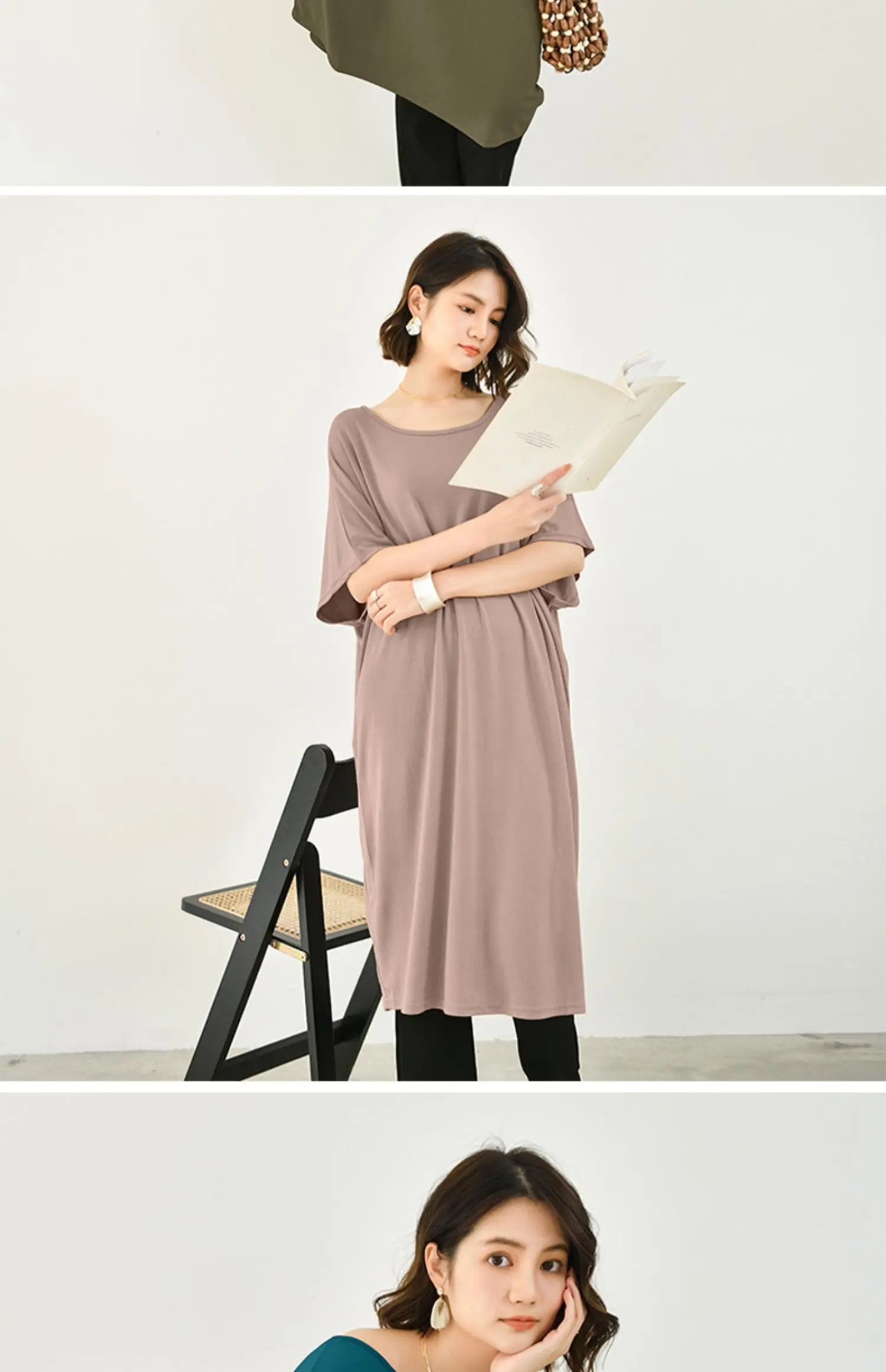 Modal plus Size Loose Short Sleeve Dress Women Summer Thin Casual Home Dress Sleep Dress round Neck A-Line Skirt H-Shape