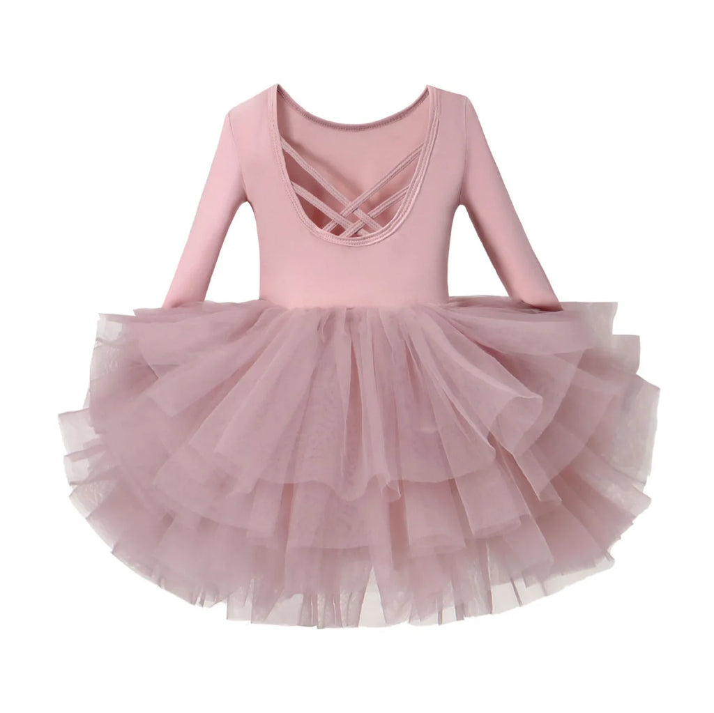 New Girl Ballet Tutu Dress 2-8 Ys Fashion Professional Kids Dancing Dress Performance Costume Princess Wedding Dress L564