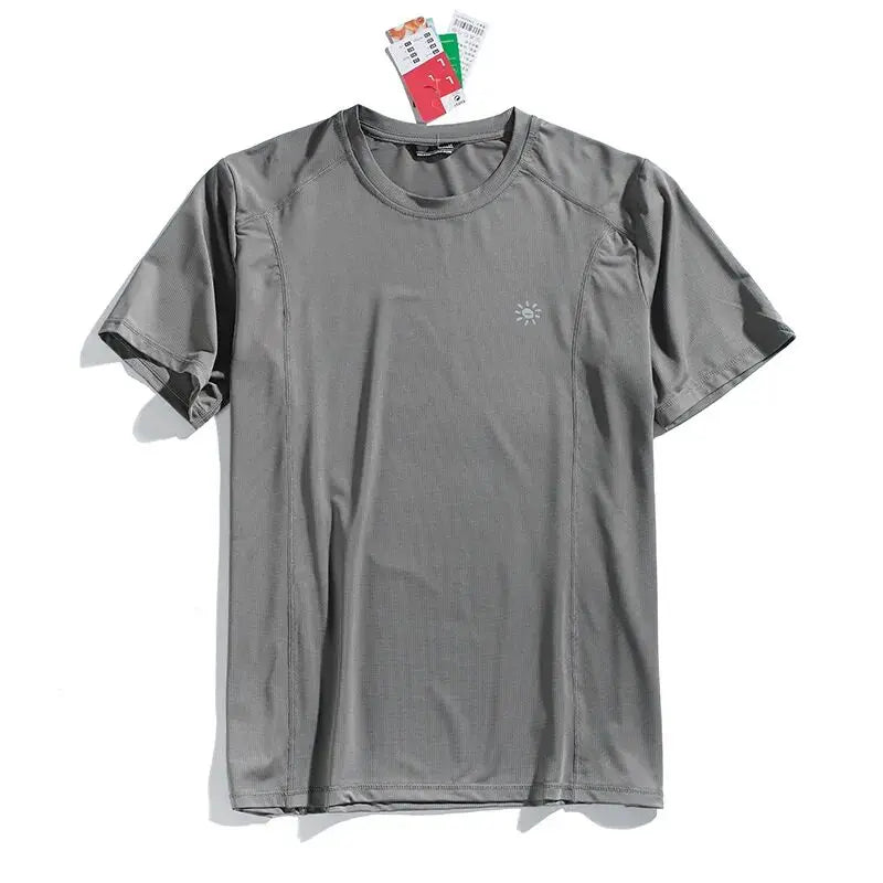 Outdoor Large Order 3D Tailoring Men's Summer 2026 Quick Dry Breathable Sweat Absorbing round Neck Short Sleeve T-Shirt