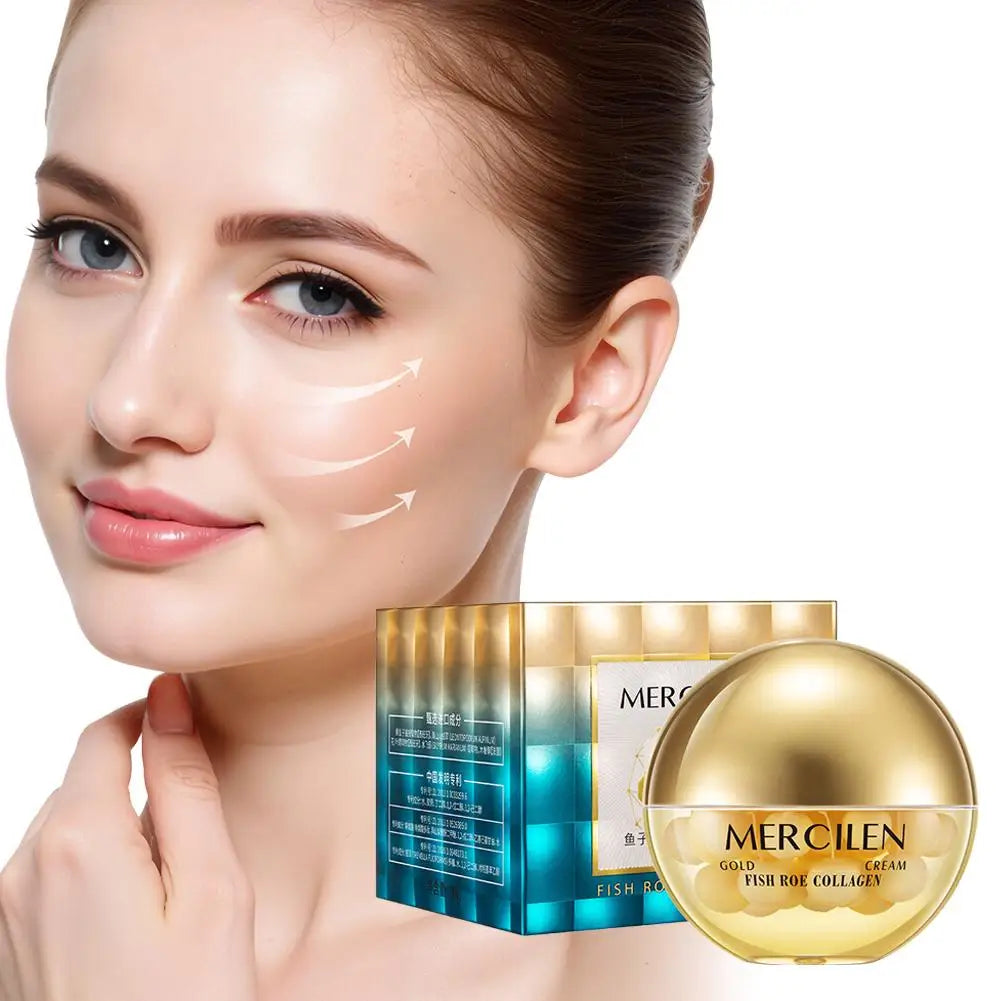 Mercilen Series Gold Fish Roe Collagen Cream/Essence/Mask Bosein Anti-Wrinkle Firming Hydrating Nourishing Skin Lightweight