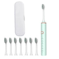 USB Fast Charging Sonic Electric Toothbrush with Smart Timer Rechargeable Adult Toothbrush Set Includes Replacement Heads