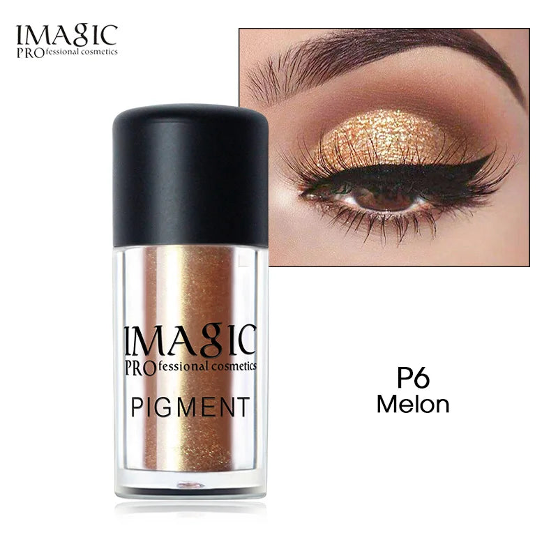 Imagic New Arrival Glitter Eyeshadow Metallic Loose Powder Waterproof Shimmer Pigments Colors Eye Shadow Makeup Cosmetics