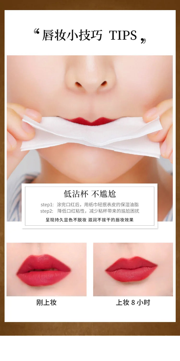 AGAG Magic 6 Colors Lipstick Double Tube Mist Waterproof Non-stick Cup Moisturizing Easy To Use Long-lasting Cosmetics Makeup