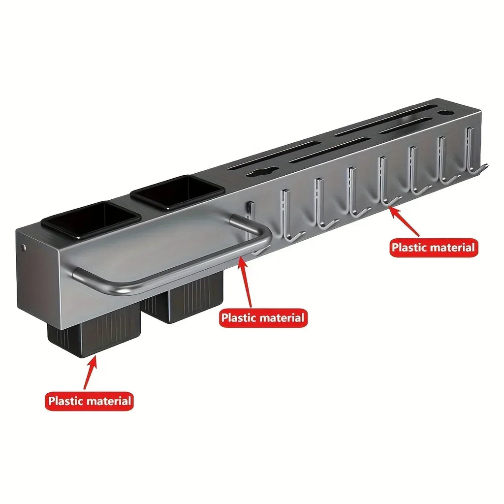 NEW Thiened Kitchen Knife Ra Wall Mounted Chopstis Tube Storage Multi-Function Carbon Steel Kitchen Storage Organizer