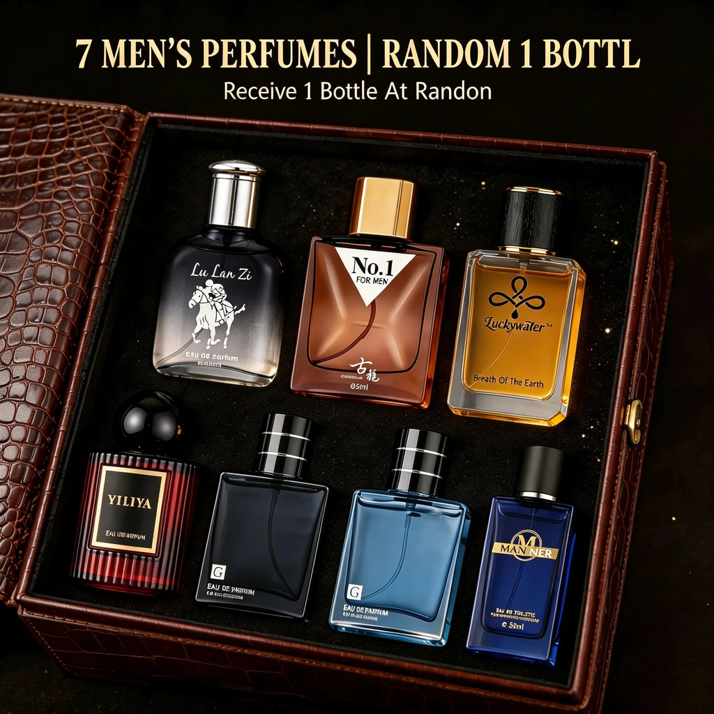 Men Cologne Blind Box, Random 1 Bottle out of 7 Fragrances, Chance to Get Hidden 100ml Upgrade Perfume, Long Lasting Woody Scent, Eau De Toilette, Ideal Gift for Boyfriend Husband Daily Dating Travel