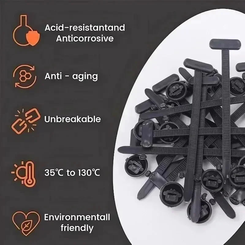 Self-Locking Clip Multi-Purpose General Purpose Nylon Cable Tie Auto Fasteners Screws Replacement Clips Car Accessories 1-40 Pcs