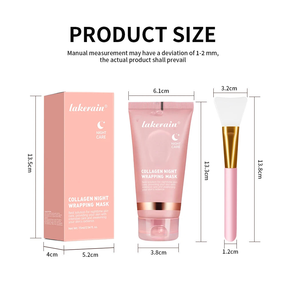 Lakerain Collagen Night Wrapping Peel-Off Mask - 75ml