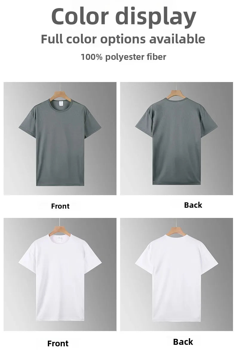 Versatile Men's Short Sleeve Shirt Tee Tops European Size Multi-Pack Slim Fit Sporty Style Fiber Blend Lightweight Clothing