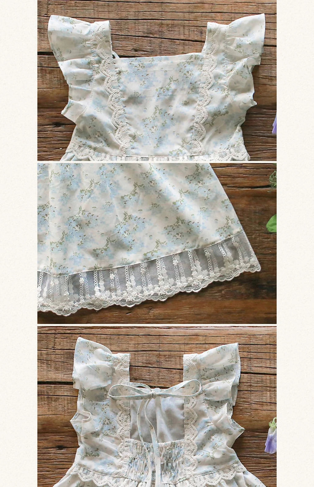 Korean Summer 2026 Girls' Dress Elegantly Floral Backless Children's Clothing Korean Style Kids' Fashion Available Now