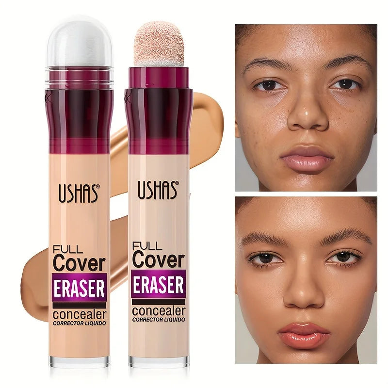 New Sponge Head Concealer For Dark Circles Freckles Acne Pigmentation And Blemishes Long Lasting Moisturizing Liquid Foundation
