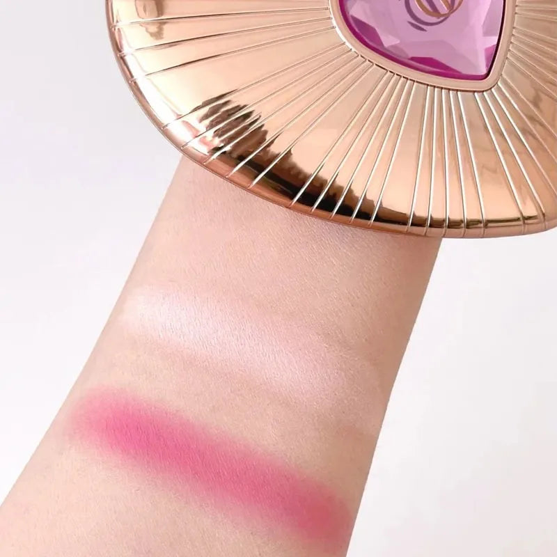 Charlotte Tilbury PILLOW TALK Series Soft Heart Double Color Powder Blusher Color Plate Hot Color Code First Love Sex on Fire