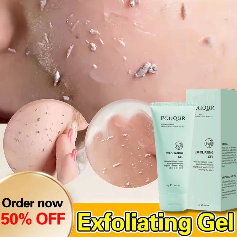 Herbal Exfoliating Gel Cream Moisturizer Face Body Scrub Gel Deep Cleansing Moisturizing Facial Exfoliator Peeling Face Scrub