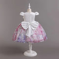 HETISO Gradient Floral Princess Dress for Girls Ruffle Lace Elegant Kid's Party Gown Festa Junina Style Ages 4-10 Years
