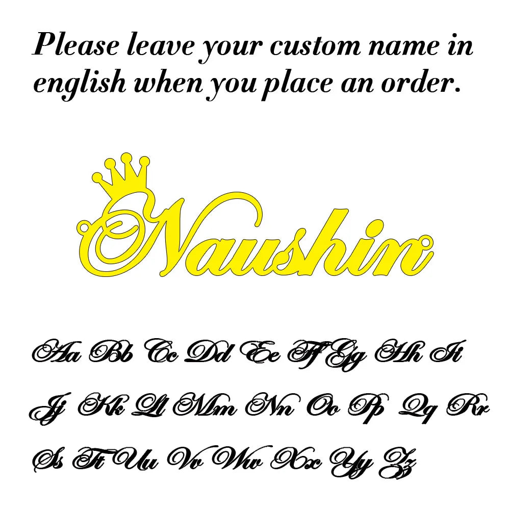 Collar con nombre personalizado para mujer, colgante de letras cursivas personalizadas, joyería de acero inoxidable, regalo para ella