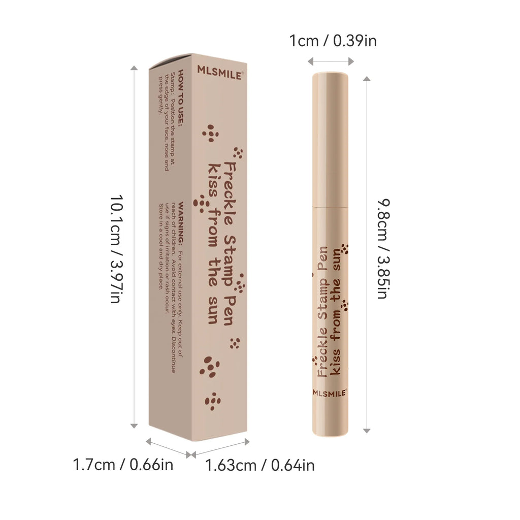 Waterproof Freckle Pen Natural Lifelike Fake Freckles Pen For Lasting Look Dot Spot Pen Makeup For Women'S Makep Light/Dark Brown